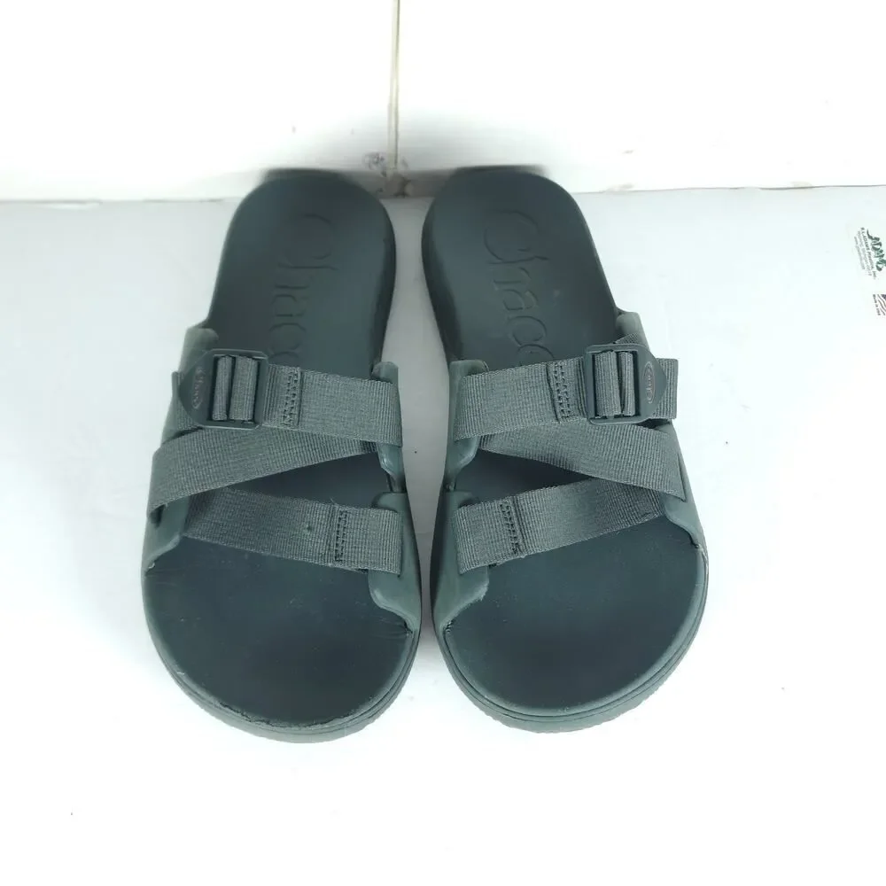 Chaco Men's Chillos US10 Green Strappy Flat Outdoors Slide Sandals